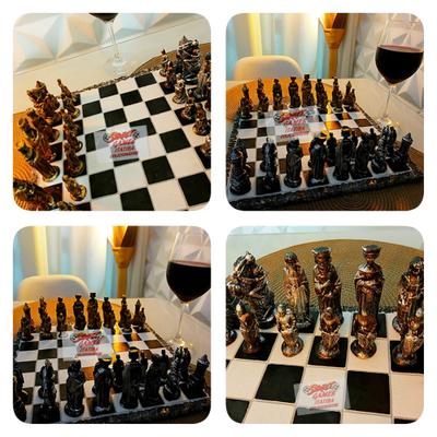 Tabuleiro de xadrez 32 peças luxo cavaleiros medievais - 3d. - BOM YEARS -  Outros Jogos - Magazine Luiza