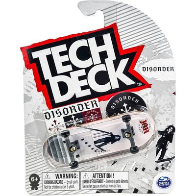 Skate de dedo Tech Deck Disorder 96mm Branco Preto