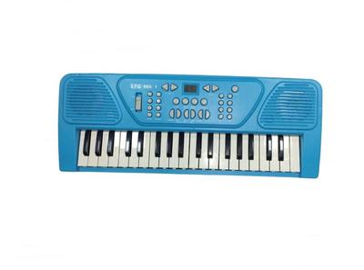 Teclado Piano Musical Infantil Eletrônico 37 Teclas com Microfone (Preto)