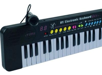 Teclado Musical Infantil 61 Teclas Iniciante Microfone Usb