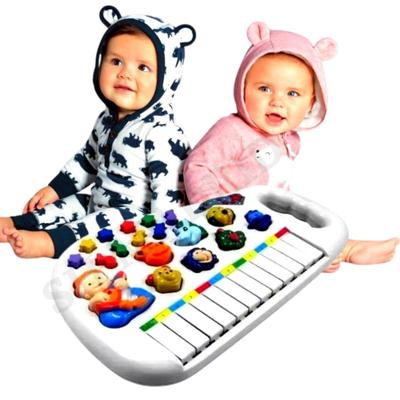 Teclado Fazendinha Piano Infantil Musical Som De Animais Cor