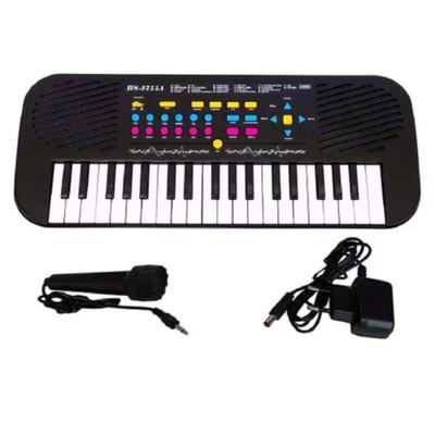 Piano teclado brinquedo infantil microfone musical educativo dm