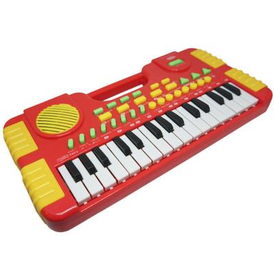 Piano Teclado Infantil Musical Educativo Som De Animais(vermelho