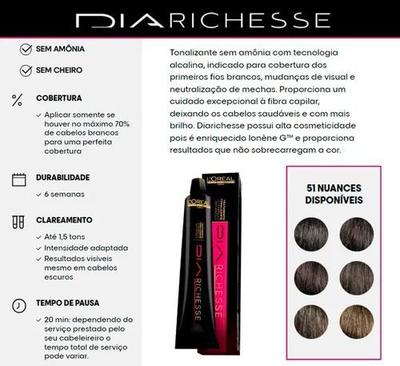 Loreal Kit Dia Richesse c/ 2 Tonalizantes 8.0 Louro Claro Profundo