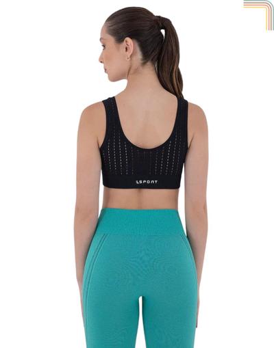 Calça Legging Esportiva Sem Custura Lupo Energy Raschel - Preto