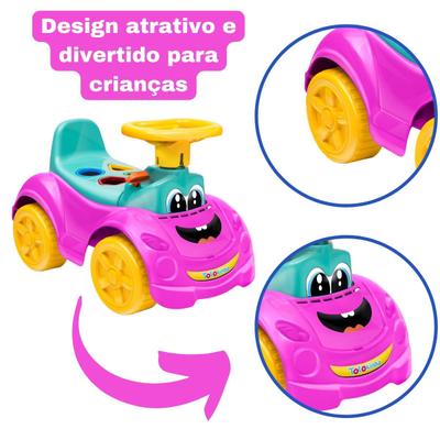 Totoka Motoca Triciclo Infantil Bebe Menina Empurrador