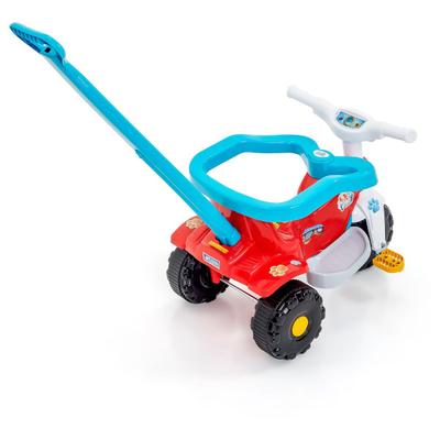 Triciclo Tico Tico Velo Toys Vermelho com Capacete Motoca Infantil