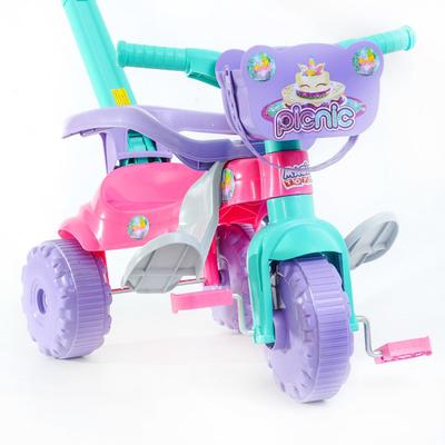 Triciclo Velotrol Motoca Infantil Menina Menino Empurrador