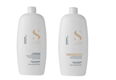 Alfaparf semi di lino diamond illuminating shampoo + condicionador 1 l