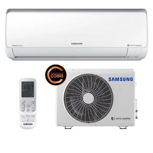 Promoções de Ar Condicionado Samsung Ar Condicionado Split Inverter Samsung Digital 8-Polos Quente e Frio High Wall 9.000 Btus 220v