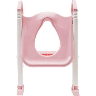 Assento Redutor Infantil Com Escada Desfralde Rosa - Buba