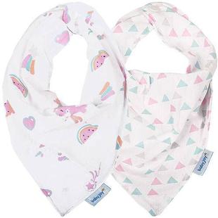 Babador Bandana 2 unidades Brilha no Escuro - Feminino - Baby Joy