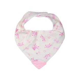 Babador Bandana com Mordedor Gatinha - Tip Top