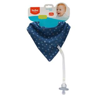 Babador Bandana Com Prendedor de Chupeta Star 09788 - Buba