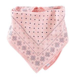 Babador bandana dupla face rosa - OshKosh