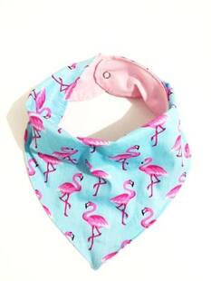 Babador Bandana Flamingo 2 - Meu baba baby