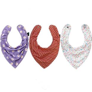 Babador bandana - Flores (3 unidades) - Gumii