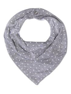 Babador Bandana PetitCo Poá Cinza Mescla Único