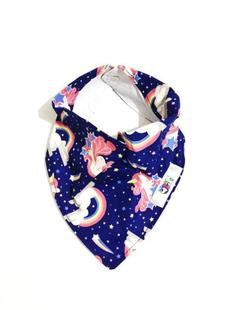 Babador Bandana Unicórnio de Azul - Meu baba baby
