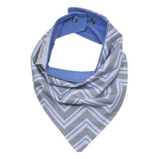 Babador de Bandana - Chevron Azul - Laura Baby