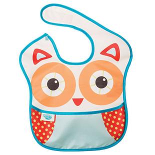 Babador Impermeável Com Bolso - Coruja Fofa - Girotondo