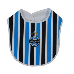 Babador Infantil Grêmio Bebê Tricolor Dia a Dia Conforto Azul