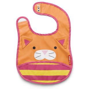 Babador Zoo Gato Skip Hop Laranja e rosa