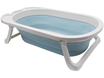 Banheira de Bebê Buba com Suporte Dobrável Baby – 30L – AZUL
