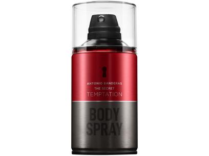 Body Spray Antonio Banderas The Secret Temptation Masculino 250ml
