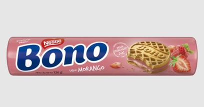 Bono Bisc Recheado Morango 126g Br