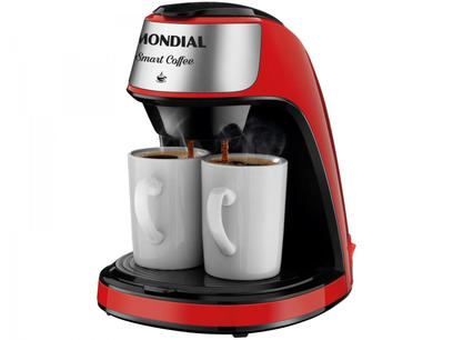 Cafeteira Elétrica Mondial Smart Coffee C42 2XRI 2 Cafés Vermelha