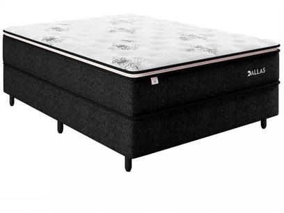 Cama Box Casal (Box + Colchão) Plumatex - de Mola Ensacada Dallas