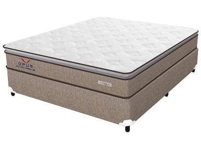 Cama Box Casal (Box + Colchão) Plumatex Molas – 65cm de Altura Ópus