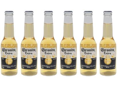 Cerveja Corona Coronita Extra Lager 6 Unidades - 210ml