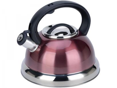 Chaleira Brinox Inox com Apito Rosa 2.7L Roma