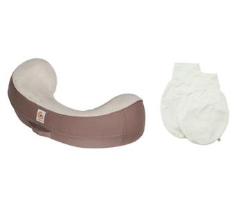 COMBO: - Swaddler (Natural/Natural - Pequeno/Médio) + Nursing Pillow (capa extra) - Ergobaby