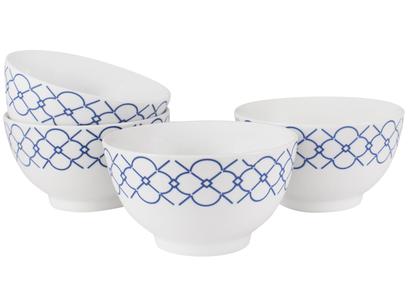 Conjunto de Bowls de Porcelana 4 Peças Schmidt Mosaico