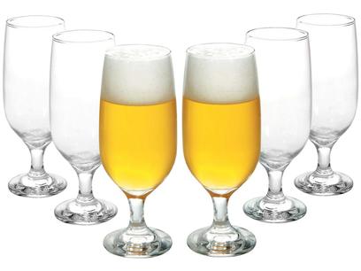 Conjunto de Taças de Vidro para Cerveja 6 Peças - 300ml Nadir Floripa 7732