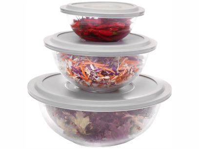Conjunto de Tigelas de Vidro 3 Peças Marinex – Plus Incolor