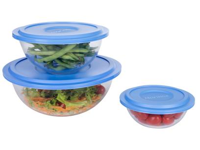 Conjunto de Tigelas de Vidro 3 Peças Marinex – Plus Azul