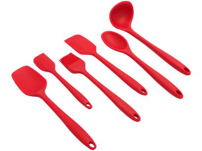 Conjunto de Utensílios Casambiente de Silicone – Amo Cozinhar UTSI108 6 Peças