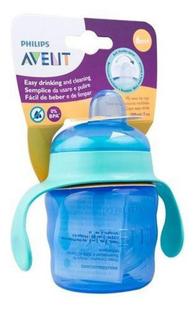 Copo Treinamento Antivazamento Com Alça Avent 200ml Azul 6+ meses...