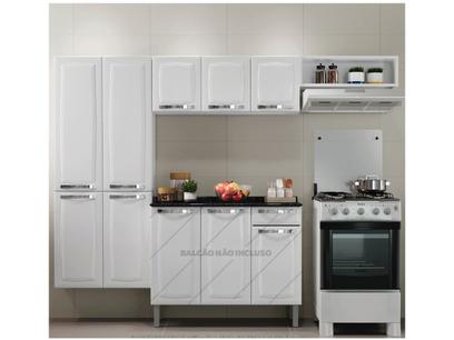 Cozinha Compacta Itatiaia Rose - 7 Portas Aço Branco