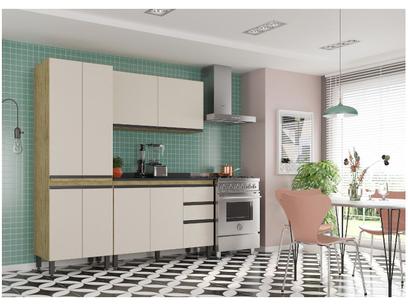 Cozinha Compacta SMP Viena com Balcão 8 Portas – 3 Gavetas