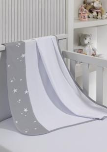Cueiro de Bebe Kinder Estampado Luar Cinza - Tecebem