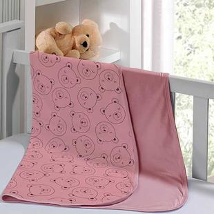 Cueiro Duplo Tecebem Baby Carmel Malha Estampado kinder Rose