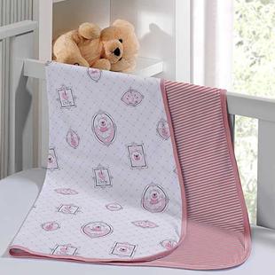 Cueiro Duplo Tecebem Baby Charlote Malha Estampado kinder Rose