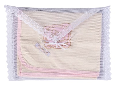 Cueiro em malha 100% alg. bordart enxovais 80x70cm bebê menina