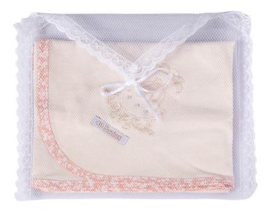 Cueiro em malha 100% alg. bordart enxovais 80x70cm bebê menina