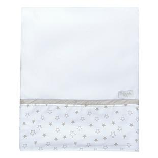 Cueiro Estrelinha Cinza Malha 100% Algodão - Batistela baby
